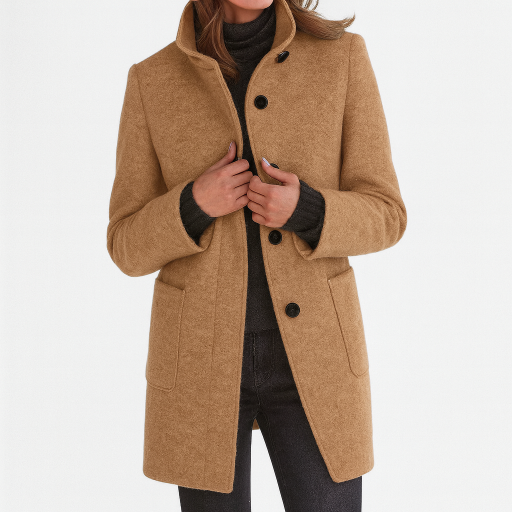 Elegant Mid-Length Women's Coat