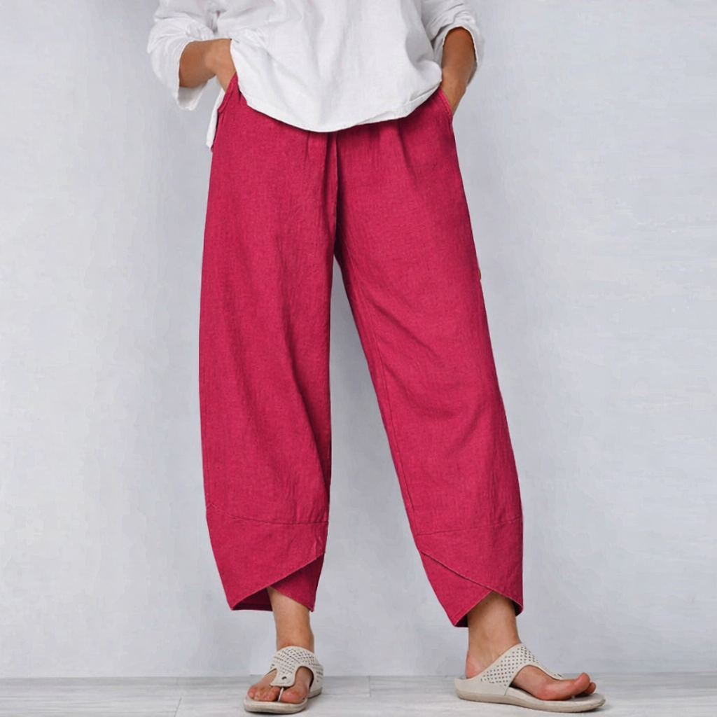 Pantalon Large Femme Longueur Cheville – Coupe Confortable