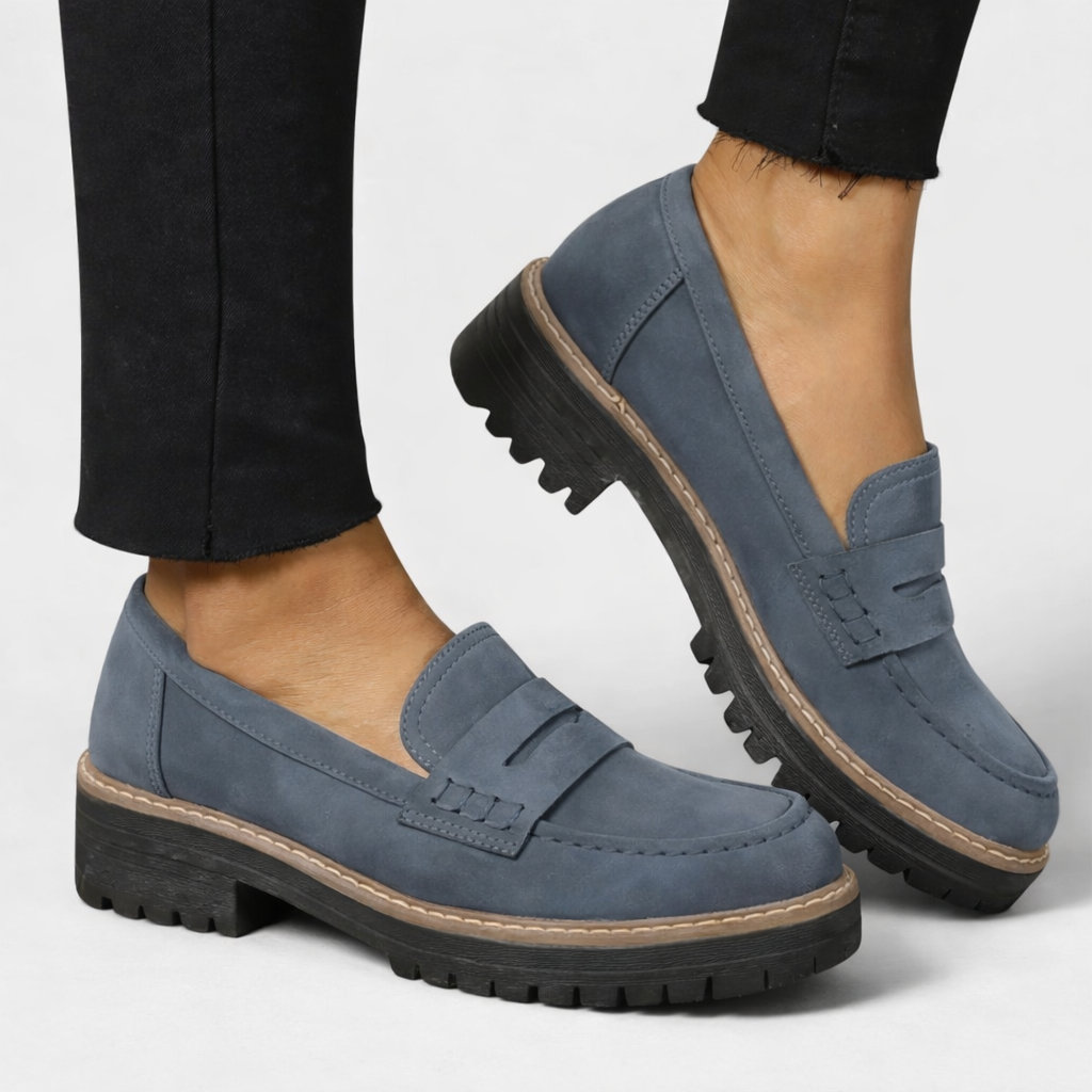 Mocassins Femme Style Décontracté Semelle Épaisse