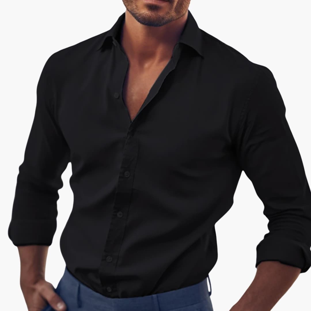 Classic men's button-up shirt