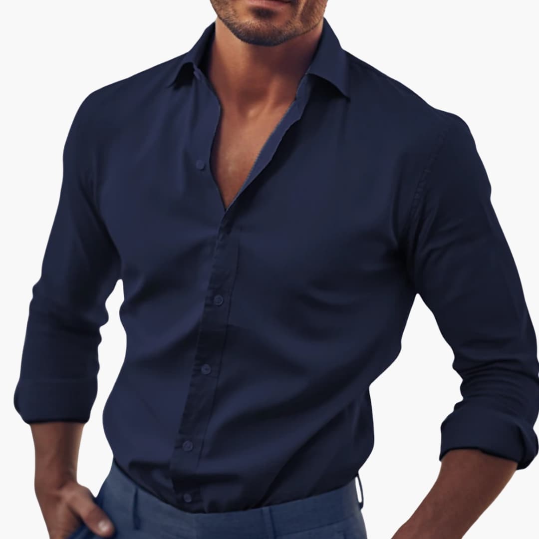 Classic men's button-up shirt