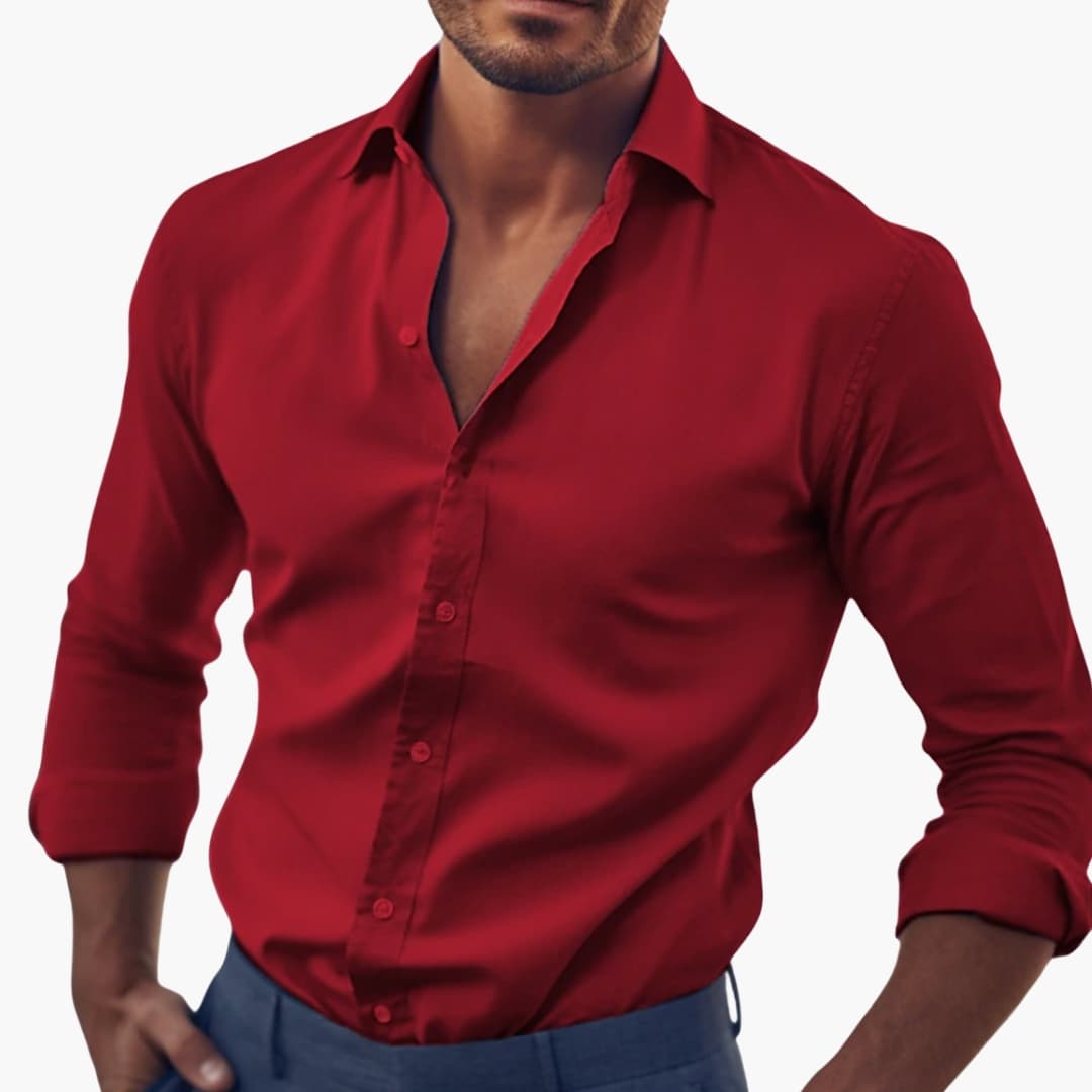 Classic men's button-up shirt