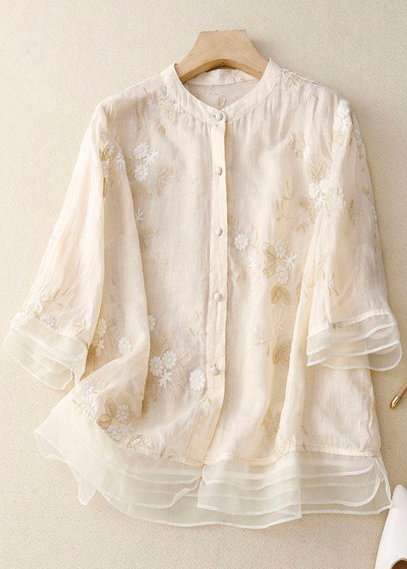 Blouse Florale Légère à Volants