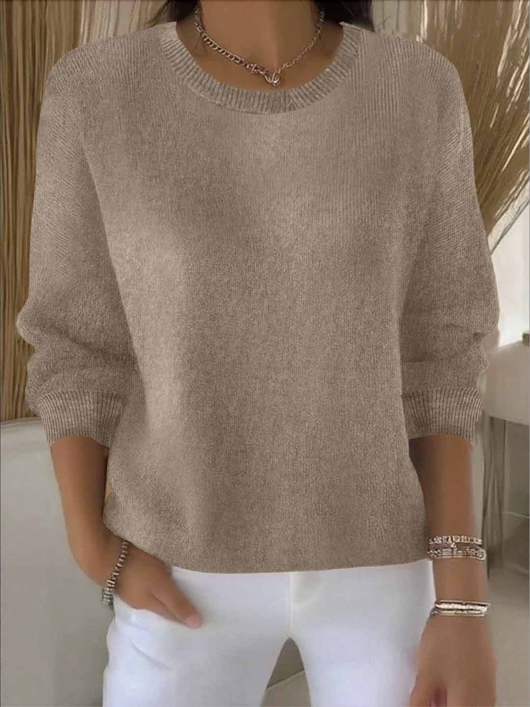 Női pulóver, puha és elegáns, kényelmes szabású