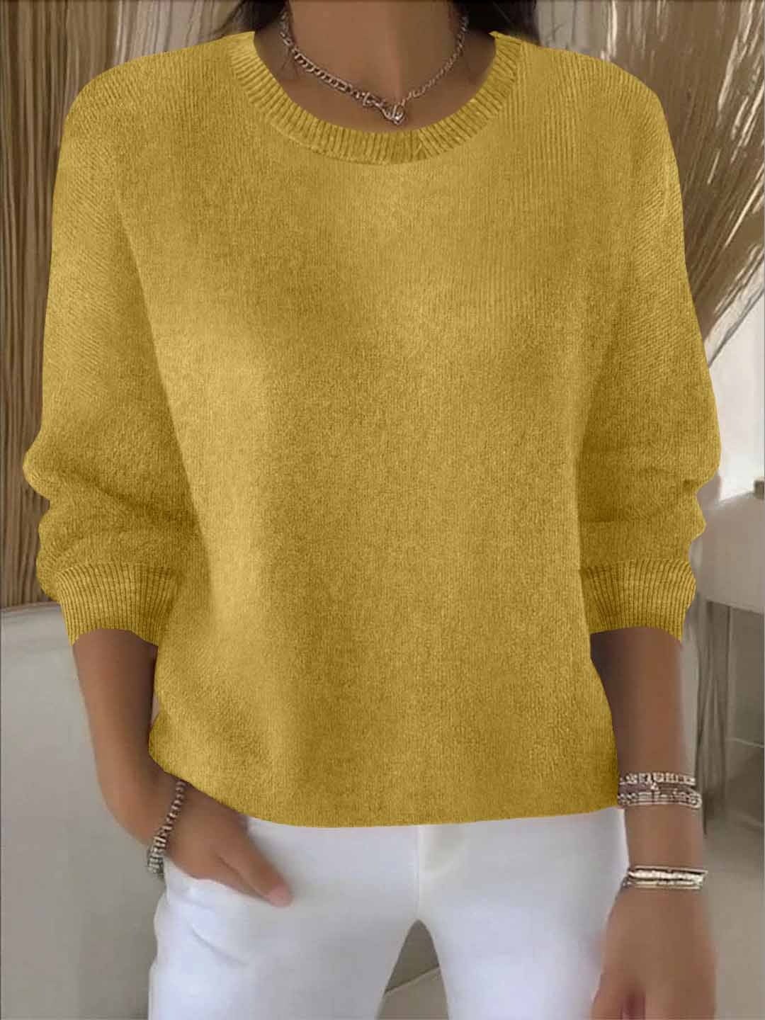 Női pulóver, puha és elegáns, kényelmes szabású