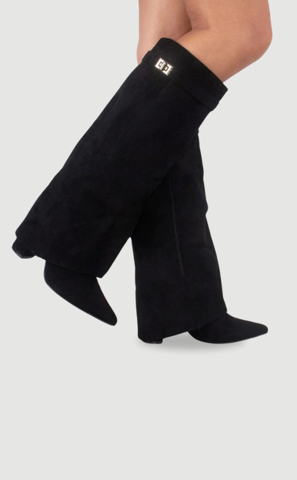 Elegant Women's Knee-High Block-Heel Boots