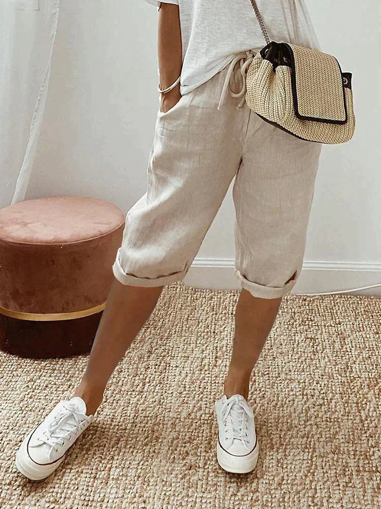 Short Bermuda for women with adjustable waist