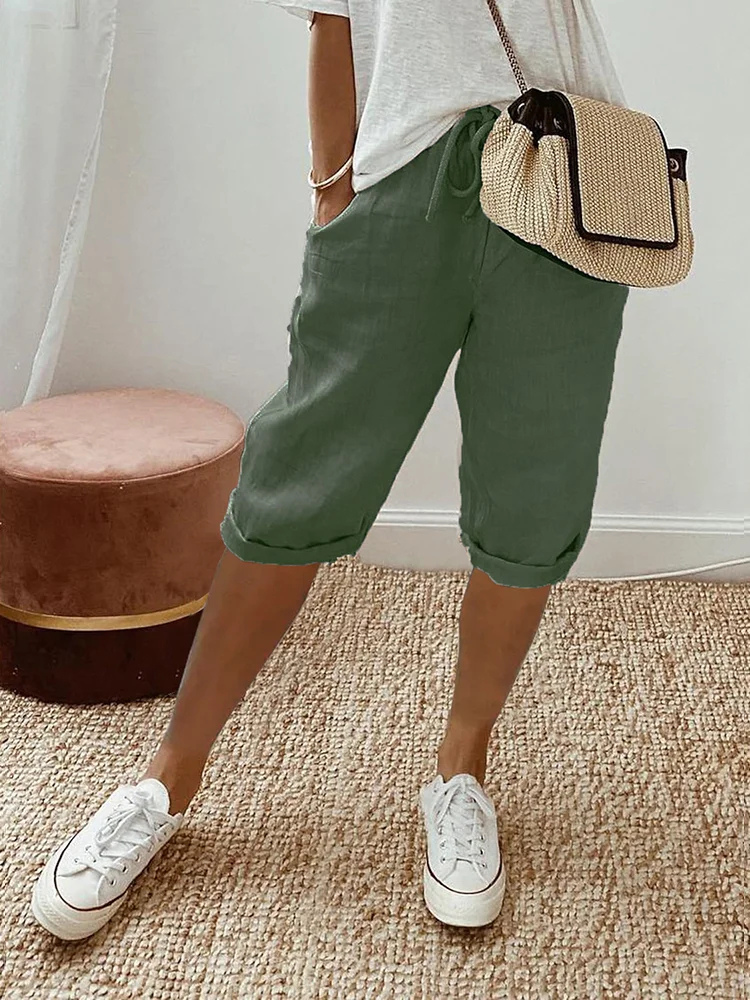 Short Bermuda for women with adjustable waist