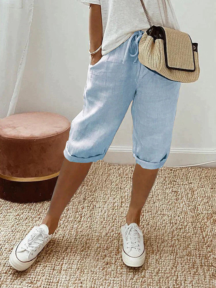 Short Bermuda for women with adjustable waist