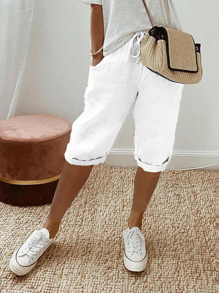 Short Bermuda for women with adjustable waist