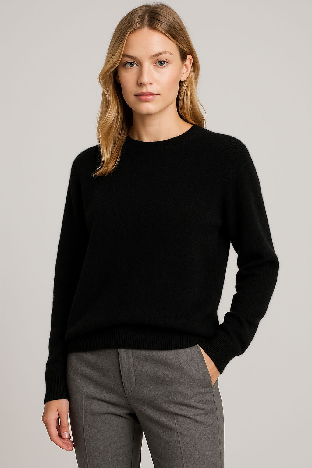 Women's classic crew-neck sweater