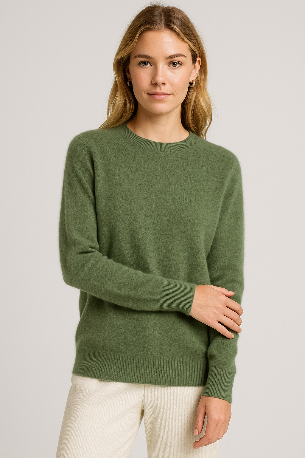Women's classic crew-neck sweater