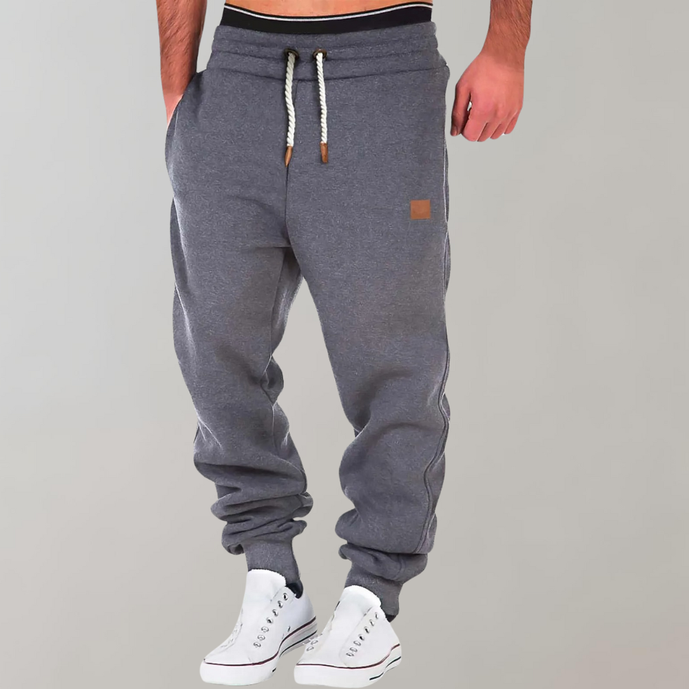 Pantalon Jogging Homme Coupe Décontractée Taille Ajustable