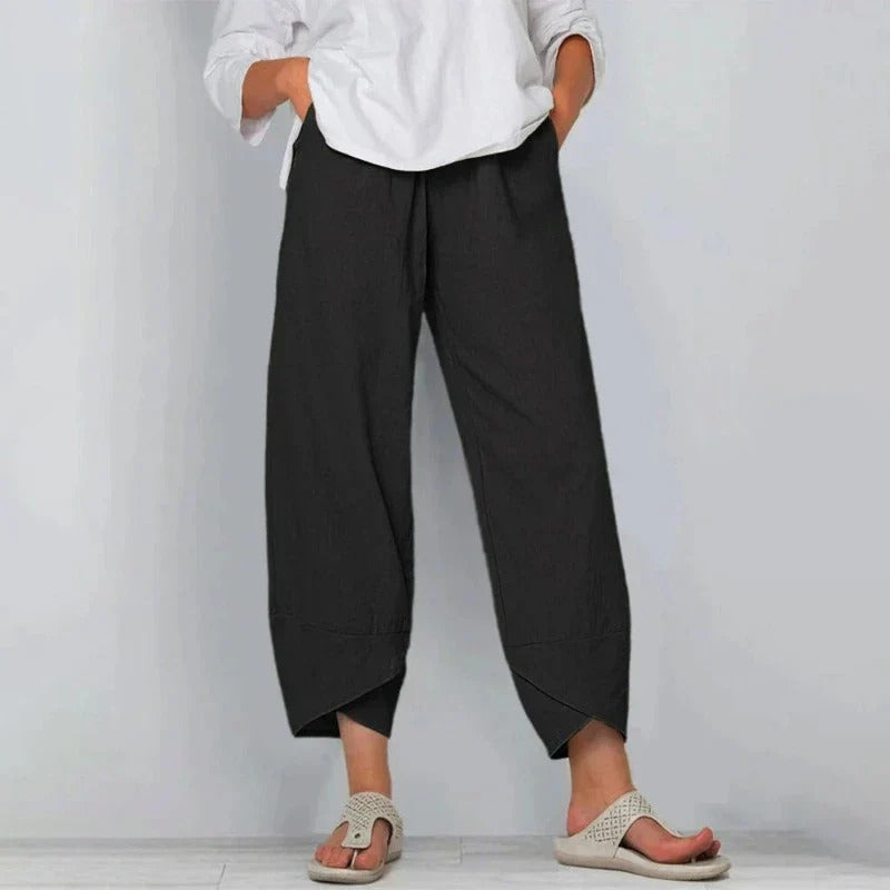 Pantalon Large Femme Longueur Cheville – Coupe Confortable