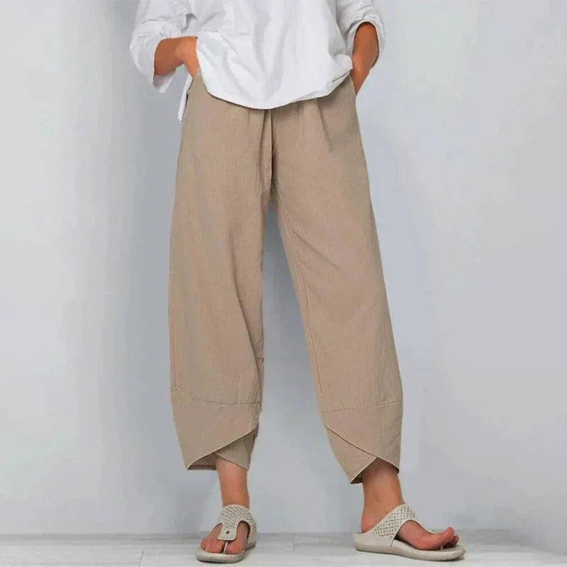 Pantalon Large Femme Longueur Cheville – Coupe Confortable