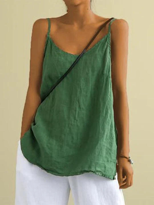 Casual Spaghetti Strap Tank Top for Women