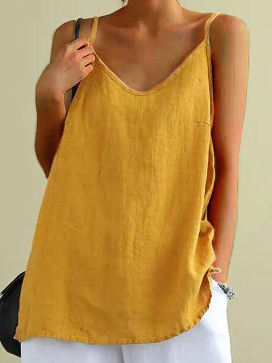 Casual Spaghetti Strap Tank Top for Women