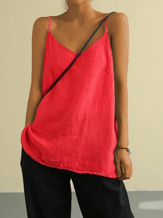 Casual Spaghetti Strap Tank Top for Women