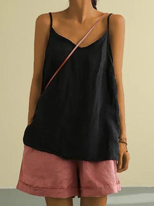 Casual Spaghetti Strap Tank Top for Women