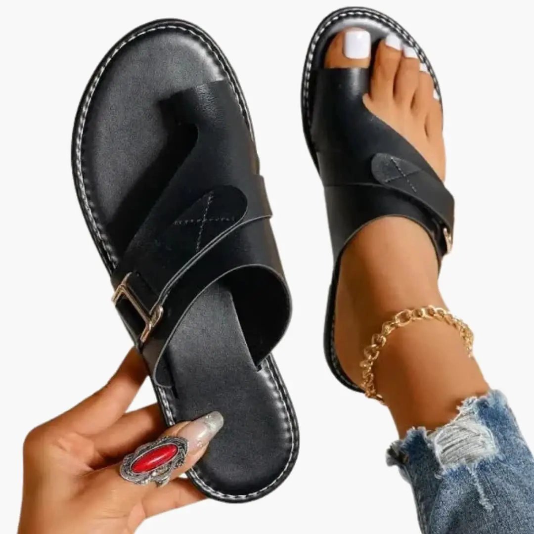 Sandales Femme Plates Confortables Minimalistes Ouvertes