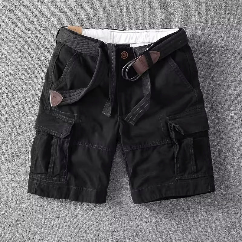 Classic Short Cargo Shorts for Men with Utility Pockets