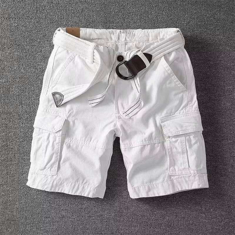Classic Short Cargo Shorts for Men with Utility Pockets