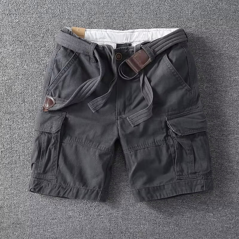 Classic Short Cargo Shorts for Men with Utility Pockets