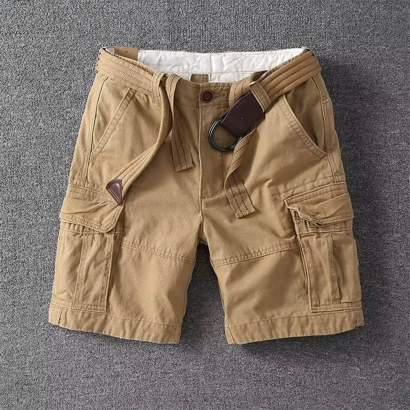 Classic Short Cargo Shorts for Men with Utility Pockets