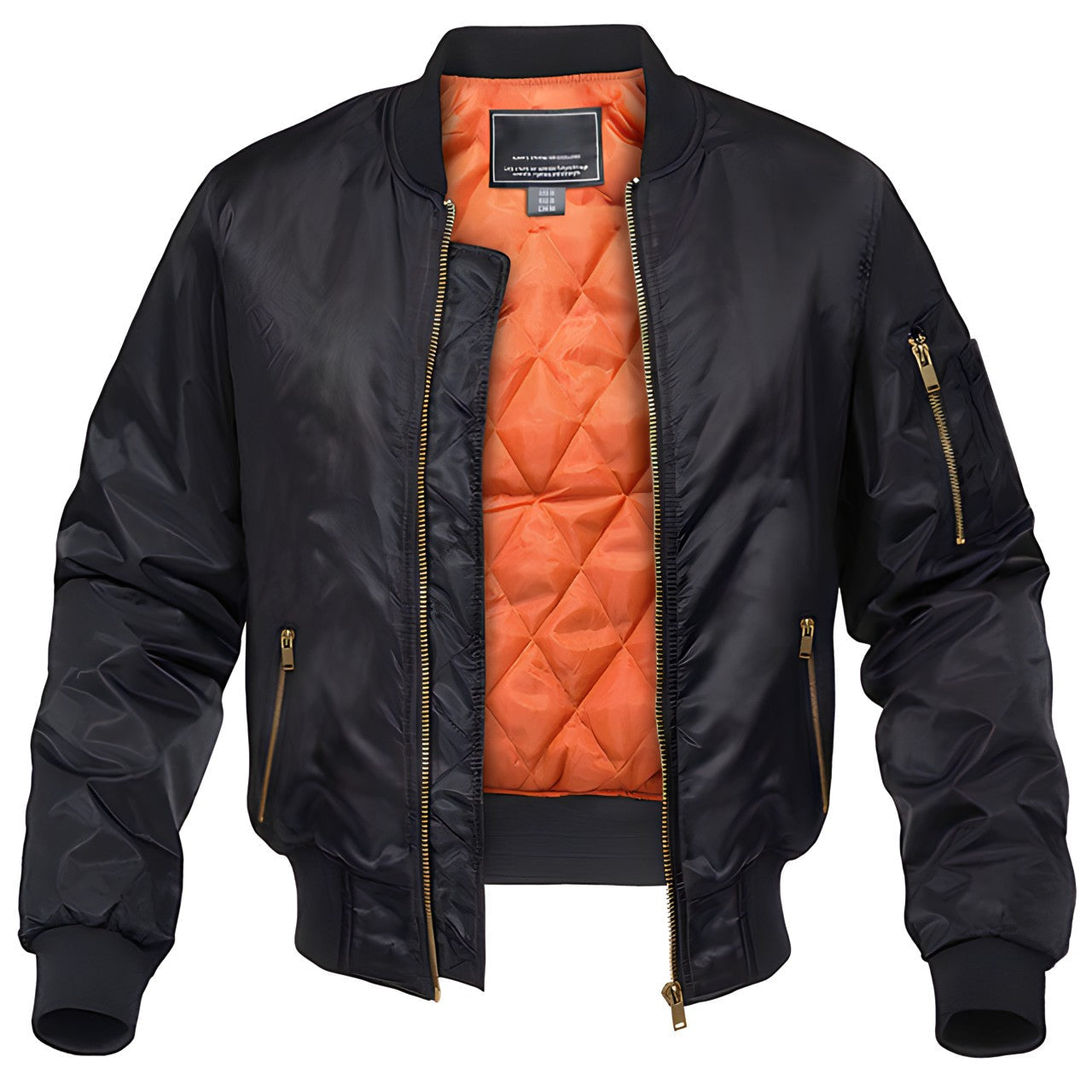 Blouson bomber homme zippé style moderne