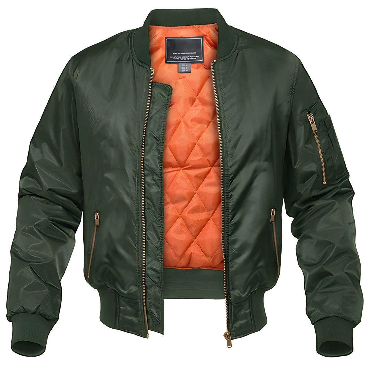 Blouson bomber homme zippé style moderne