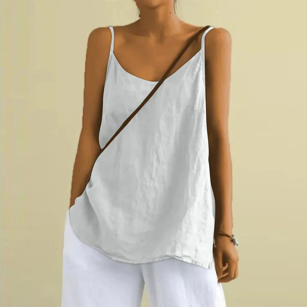 Casual Flowing Spaghetti Strap Tank Top for Women