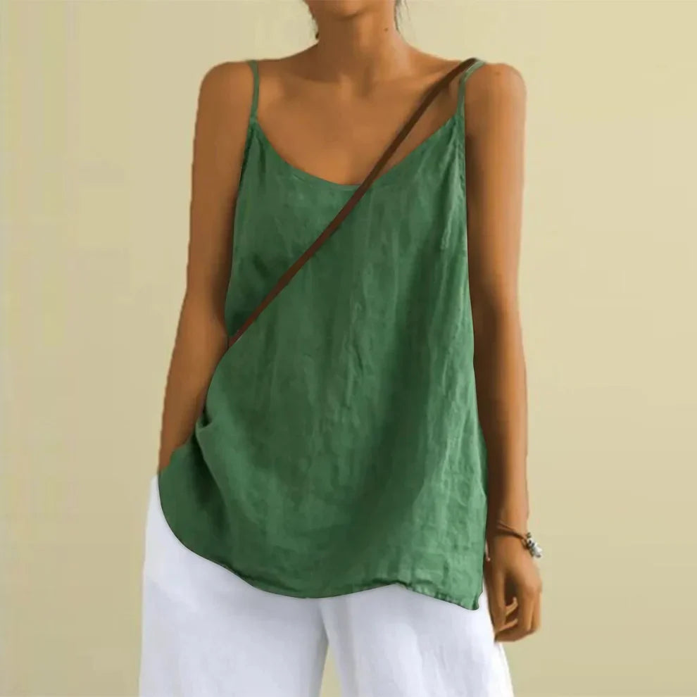 Casual Flowing Spaghetti Strap Tank Top for Women