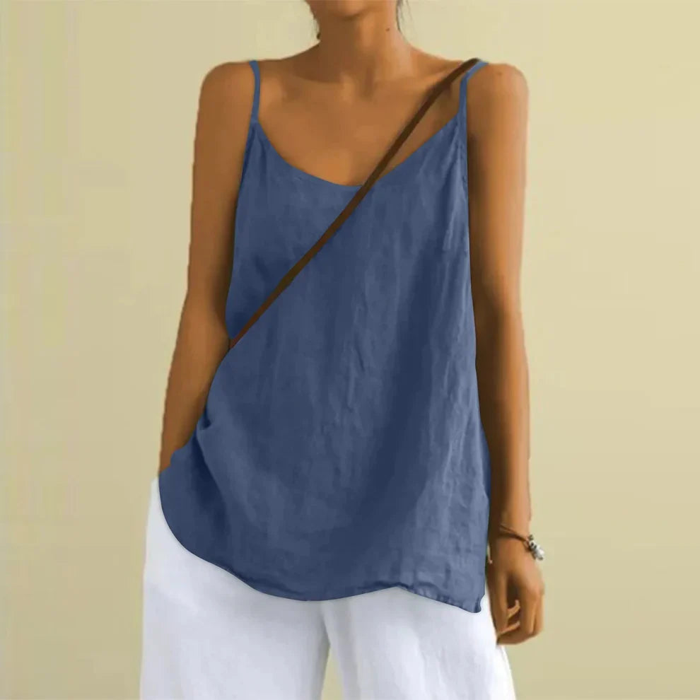 Casual Flowing Spaghetti Strap Tank Top for Women