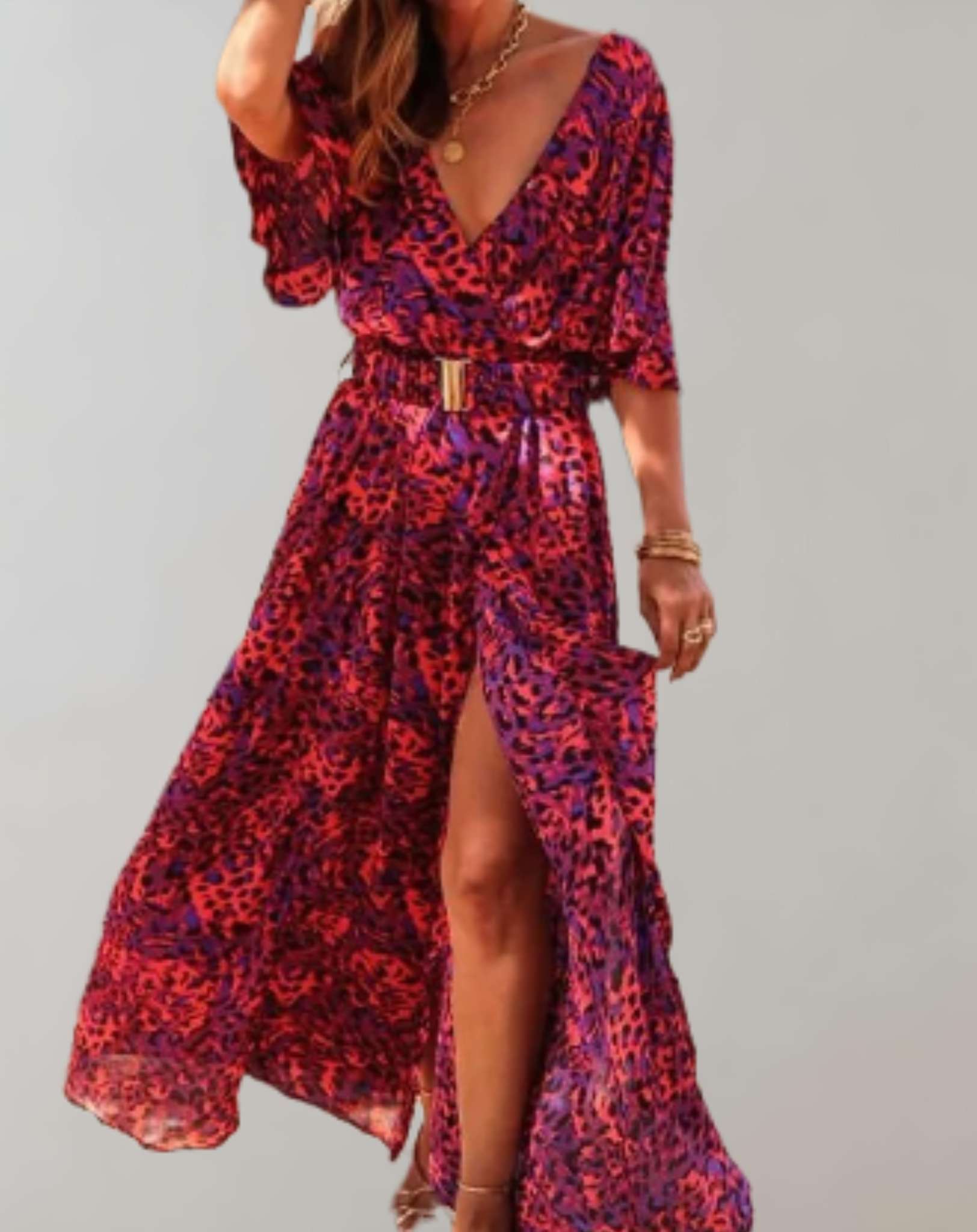 Robe Maxi Fleurie Élégante pour Femme