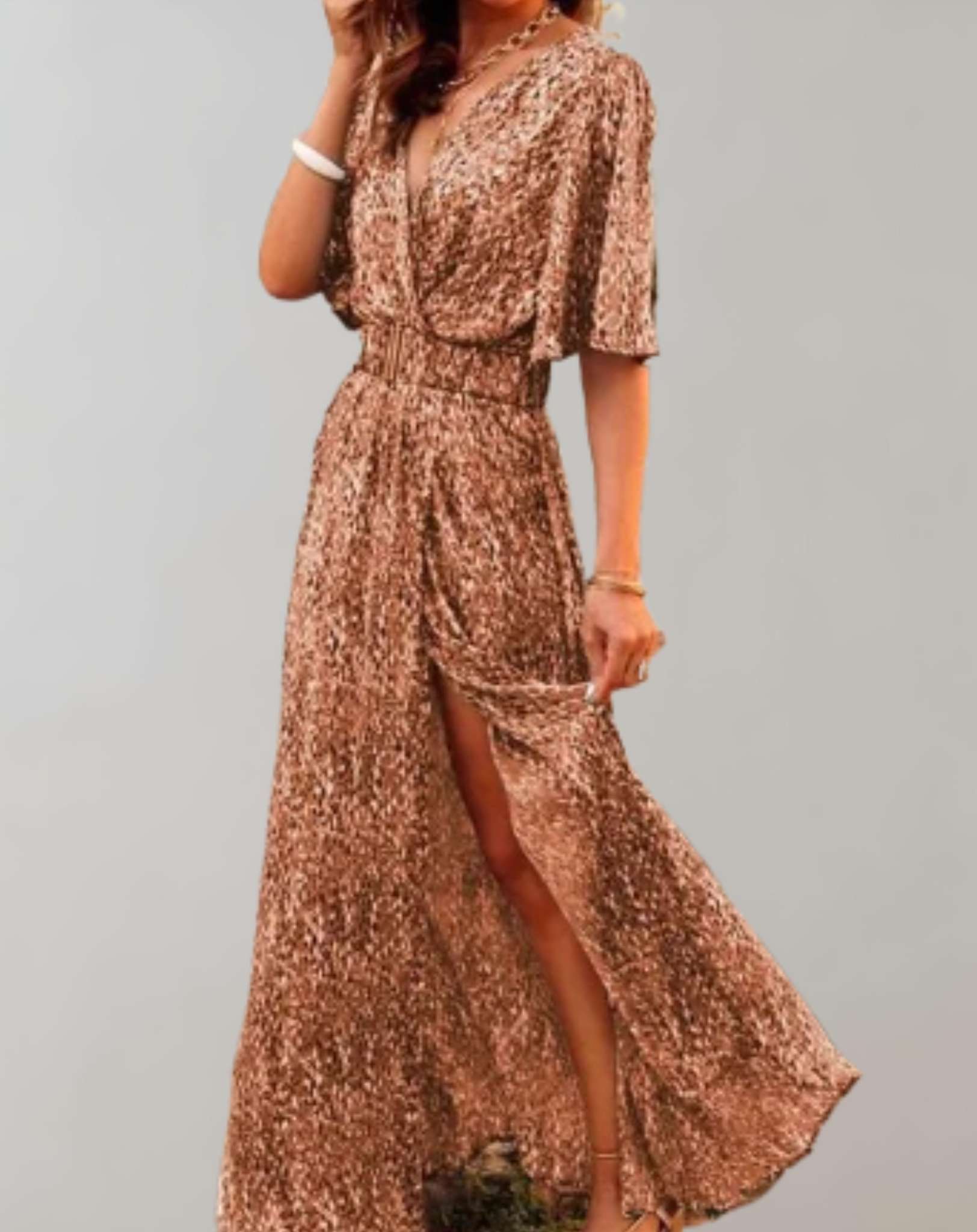 Robe Maxi Fleurie Élégante pour Femme