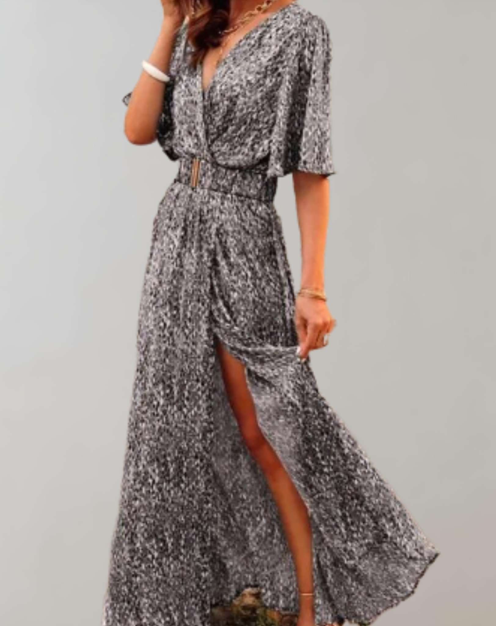 Robe Maxi Fleurie Élégante pour Femme
