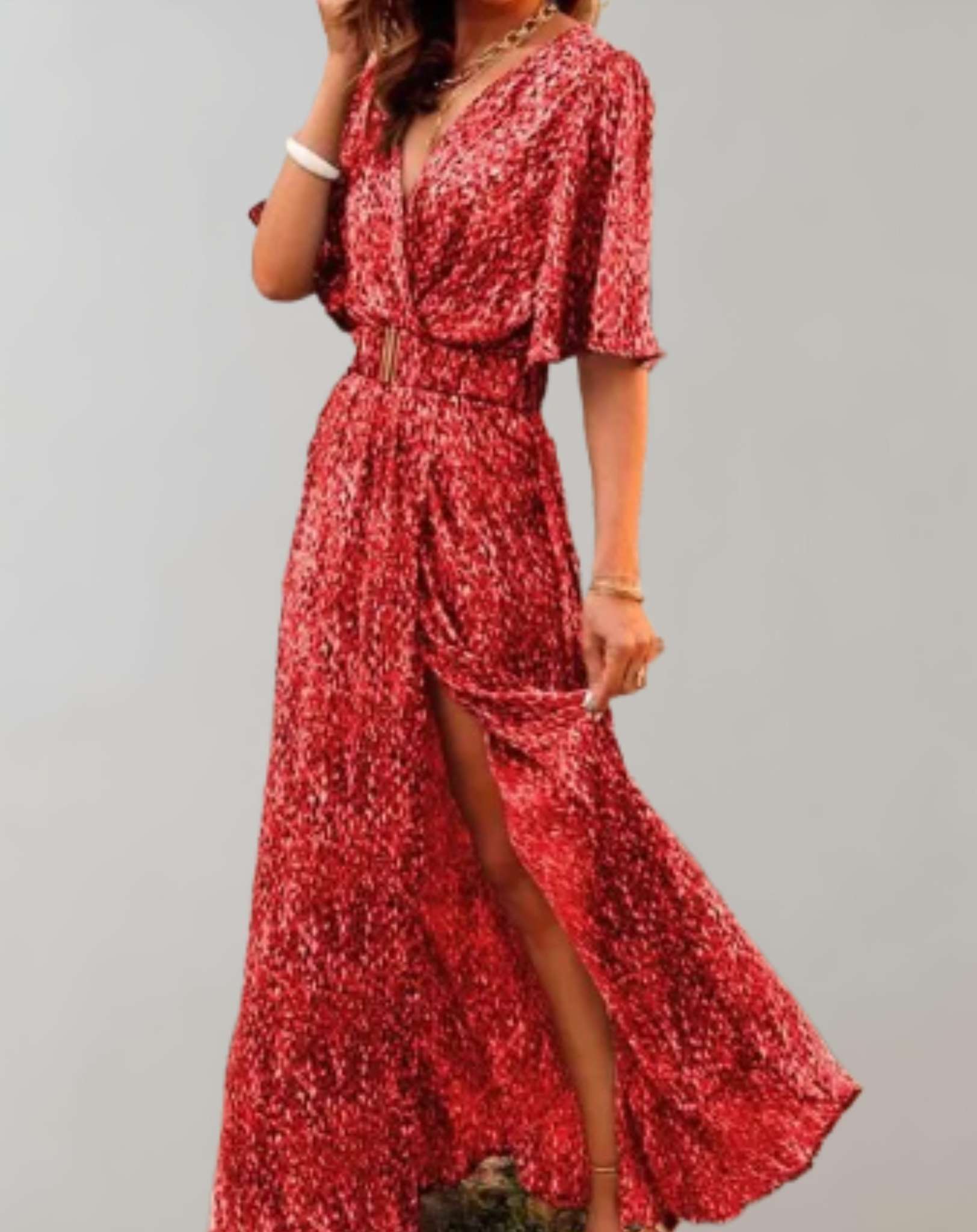Robe Maxi Fleurie Élégante pour Femme