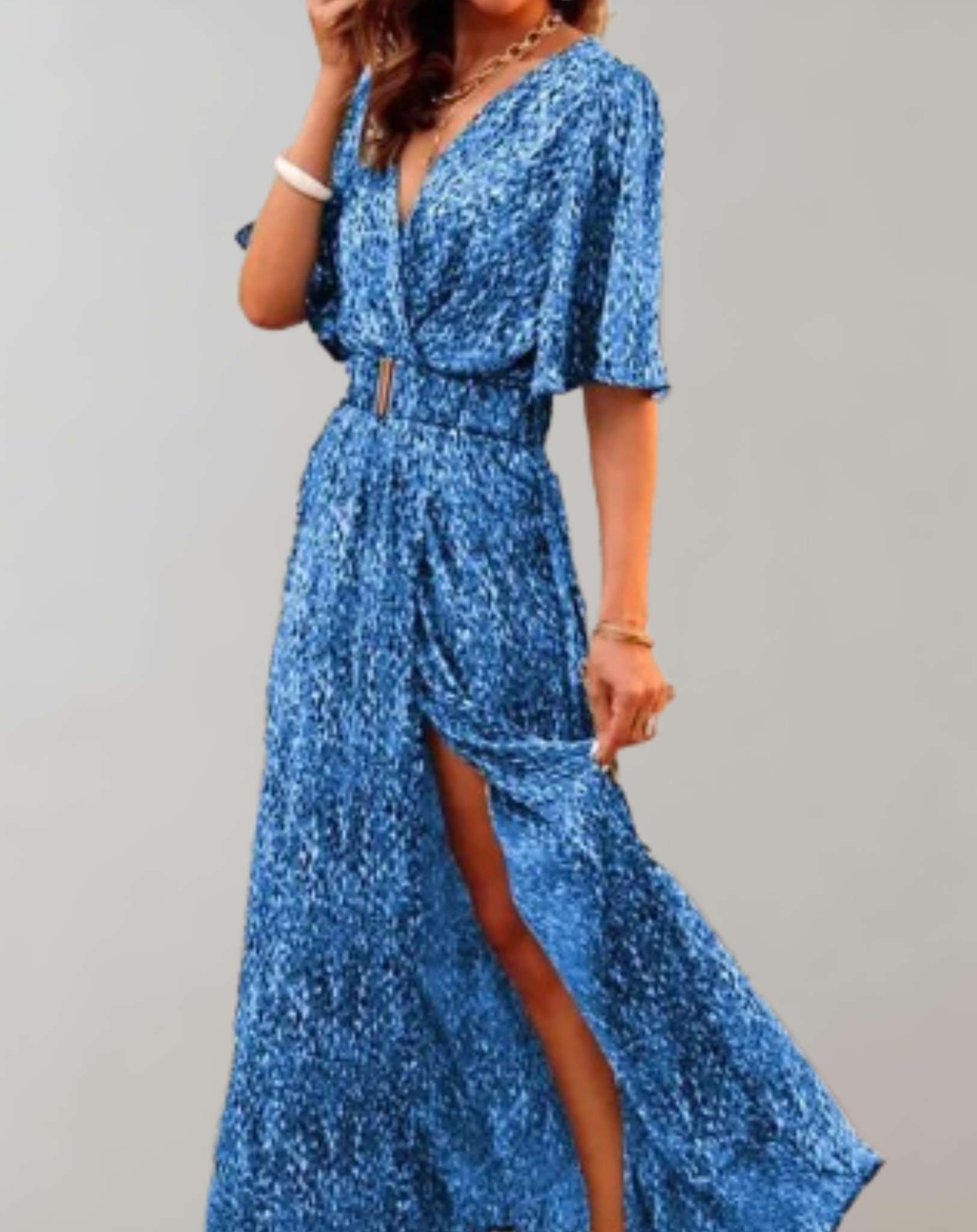 Robe Maxi Fleurie Élégante pour Femme