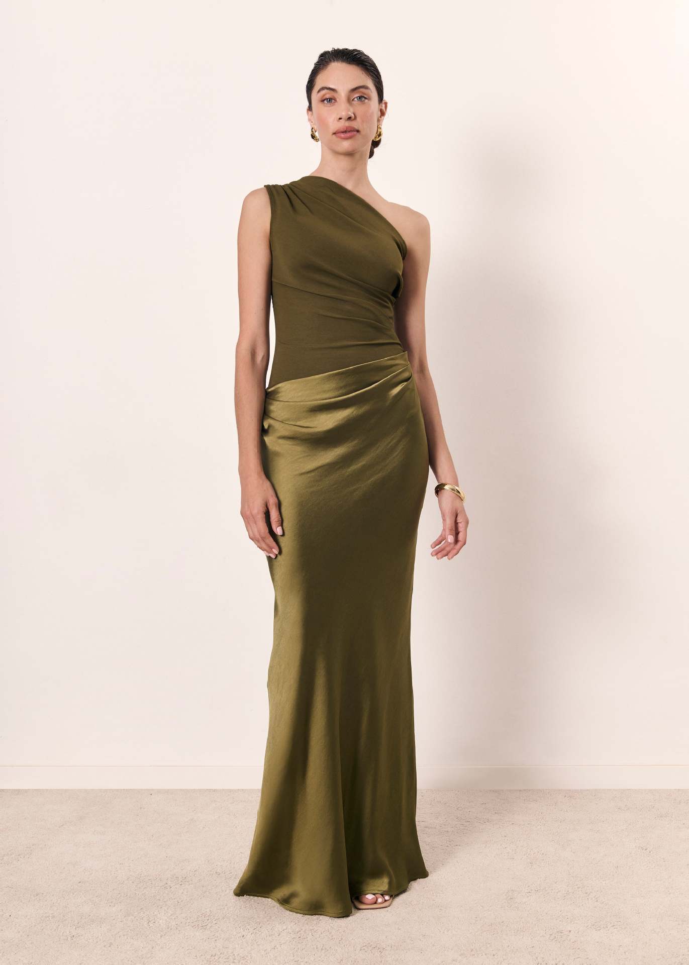 Vestido maxi fluido para mujer de noche