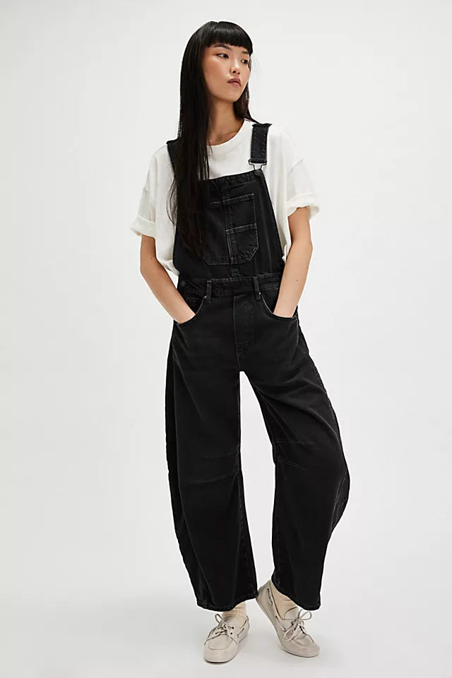 Peto mujer oversized casual con bolsillos