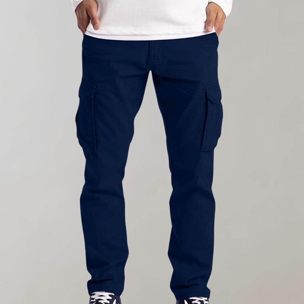 Men's Slim Fit Casual Multi-Pocket Cargo Pants