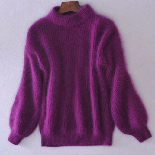 Soft Knit Women’s Crew-Neck Long-Sleeve Sweater