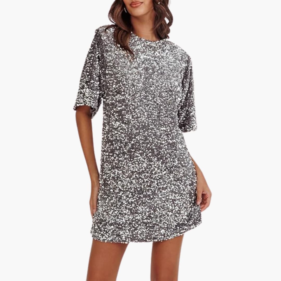 Robe Femme à Sequins Élégante