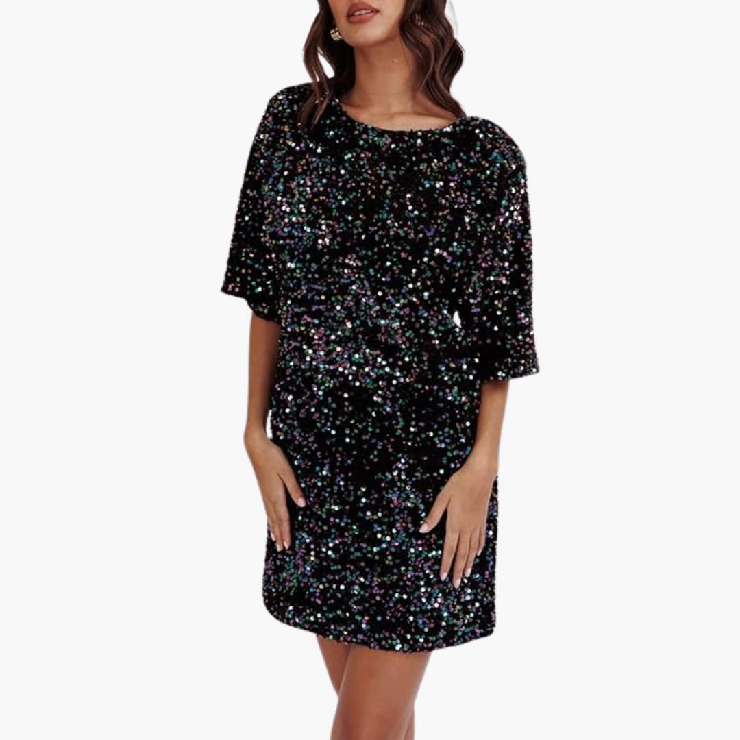 Robe Femme à Sequins Élégante