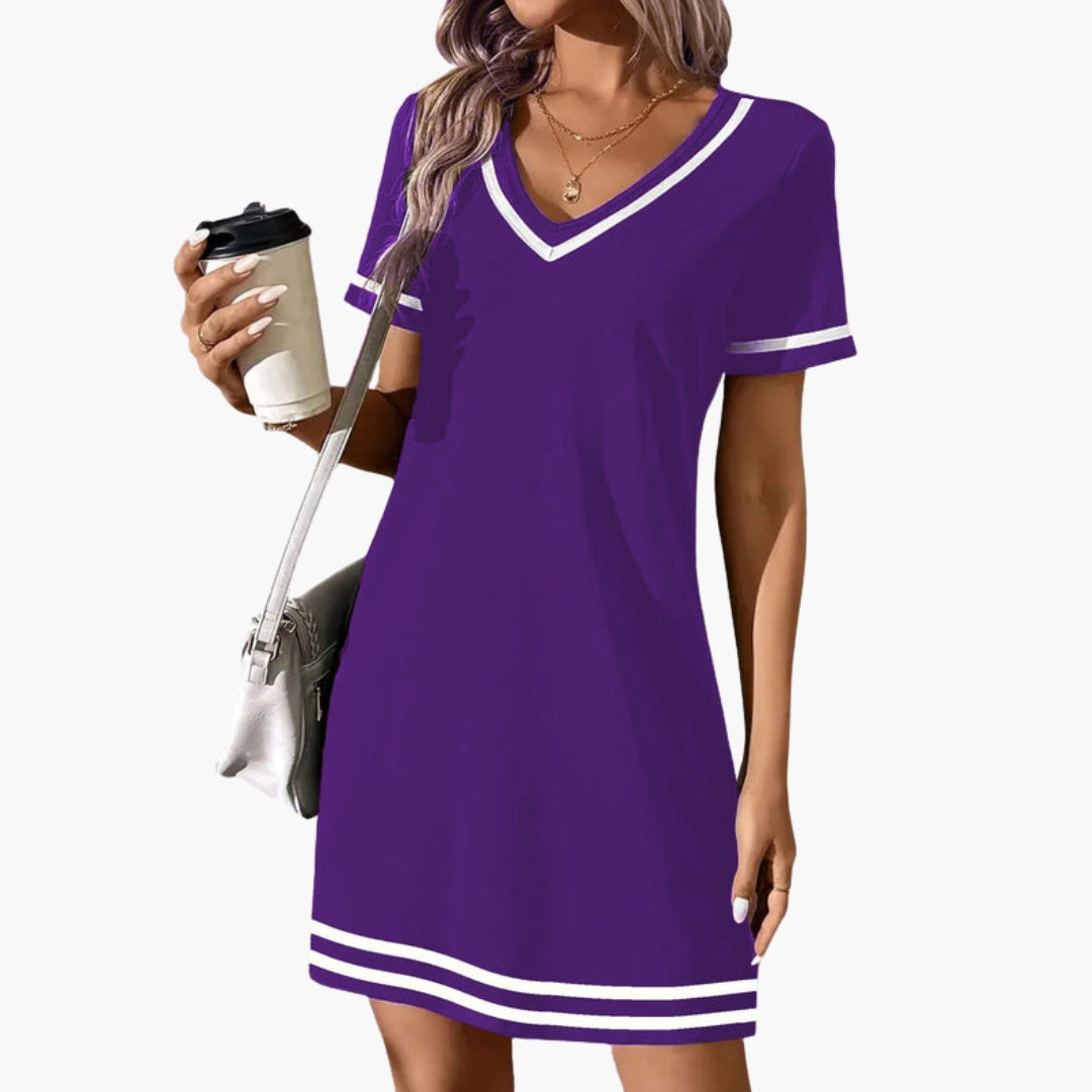 Robe Femme Élégante à Col en V