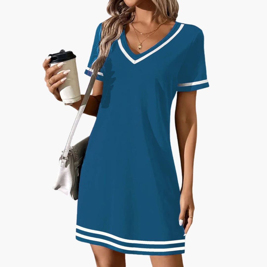Robe Femme Élégante à Col en V