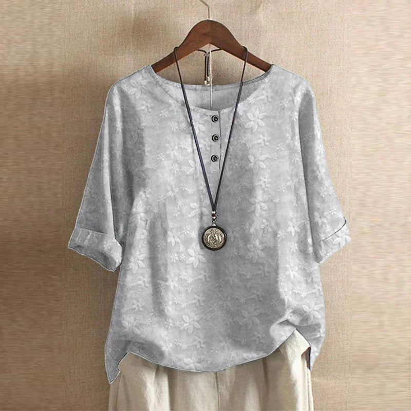 Blouse Femme Imprimée Coupe Ample Style Bohème