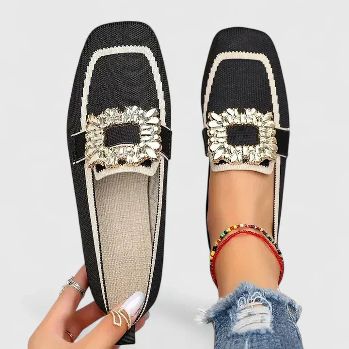 Mocassins élégants pour femmes avec boucle décorative