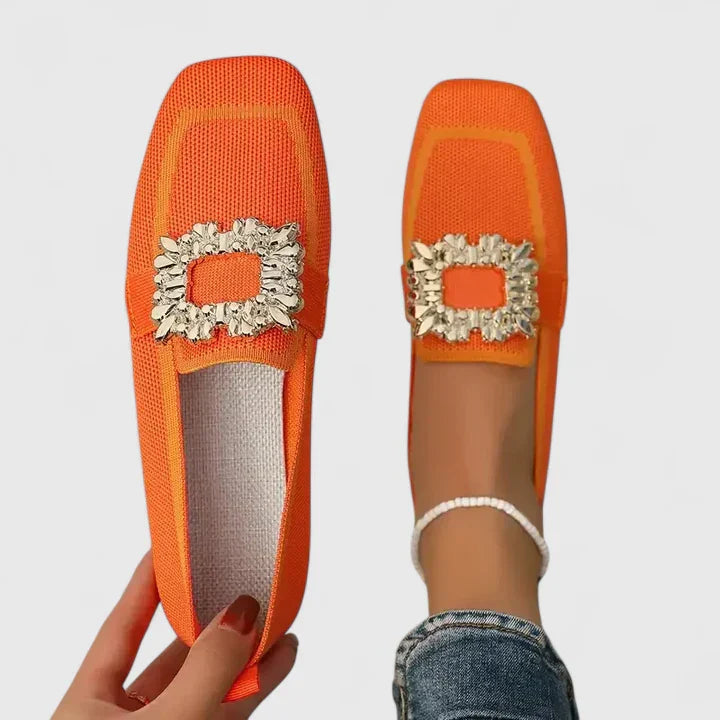 Mocassins élégants pour femmes avec boucle décorative