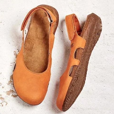 Chaussures Confort à Bride Arrière et Découpes Latérales